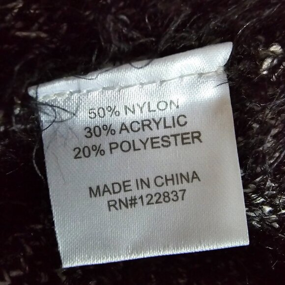 NWOT AVA COUTURE (MED) Long Sleeve Ribbon/Fringe Edge Embellished Sweater - Picture 11 of 11